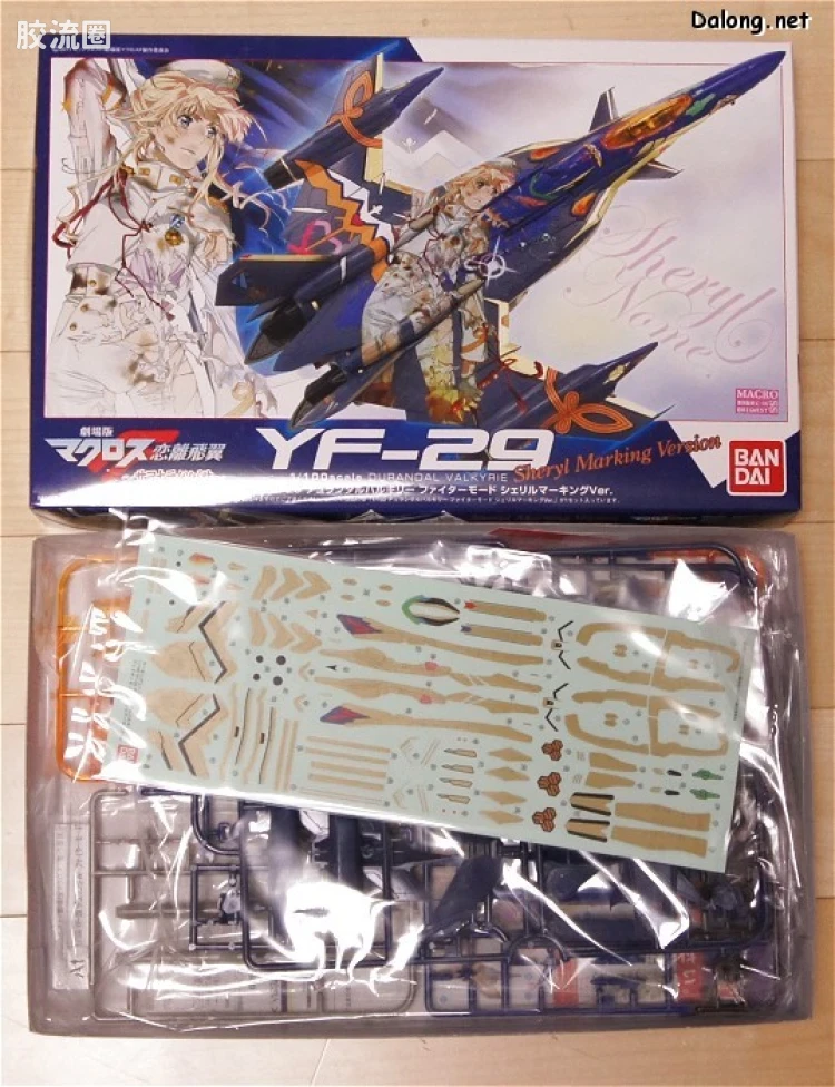 万代超时空要塞系列拼装模型 1比100不可变形 YF-29 雪露痛机 - 图片